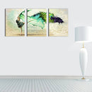 Miico Hand Painted Three Combination Decorative Paintings Dancing Youth Wall Art For Home Decoration