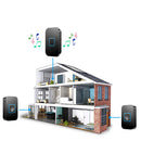 CACAZI A88 1 Receiver 1  Transmitter EU Plug 300M Remote Control Waterproof Intelligent Indicator Light Wireless Doorbell