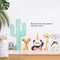 Miico XC9044 Animal Sticker Wall Sticker Children's Bedroom Wall Decoration Sticker DIY Stickers