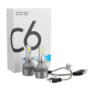 C6 Car COB LED Headlights Bulb Fog Lamp H1 H3 H7 H8/9/11 9005/9006 72W 7600LM 6000K White