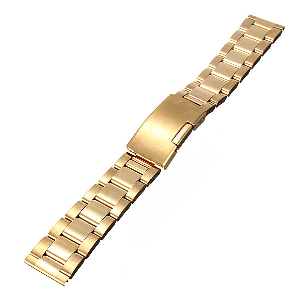 18mm 20mm 24mm Gold Color Stainless Steel Watch Band