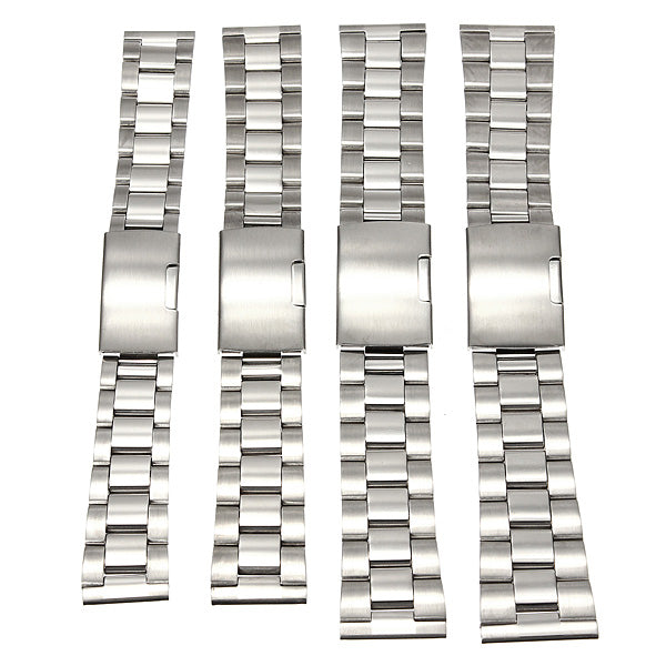 18/20/22/24mm Silver Stainless Steel Watch Band