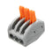 Excellway ET25 15Pcs 2/3/5 Pins Spring Terminals Block Electric Cable Wire Connectors