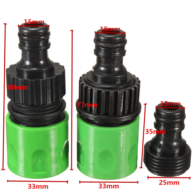 5Pcs Rubber Hose Water Faucet Tap Adapter Rubber Nozzle Washing Pipe Quick Connector Set Kit