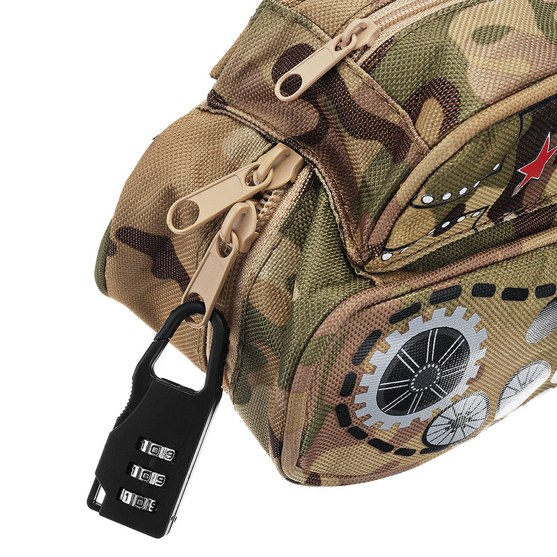 Novelty Tank Shaped Pencil Case Large Capacity Student Stationery Pen Bag Pouch Storage Box