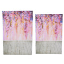 3x5FT 5x7FT Vinyl Spring Flower Wood Floor Photography Backdrop Background Studio Prop