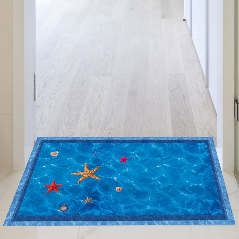 Miico FX82022 3D Starfish Shell Pool Stickers Summer Aquarium Toilet Door Decoration Wall Sticker