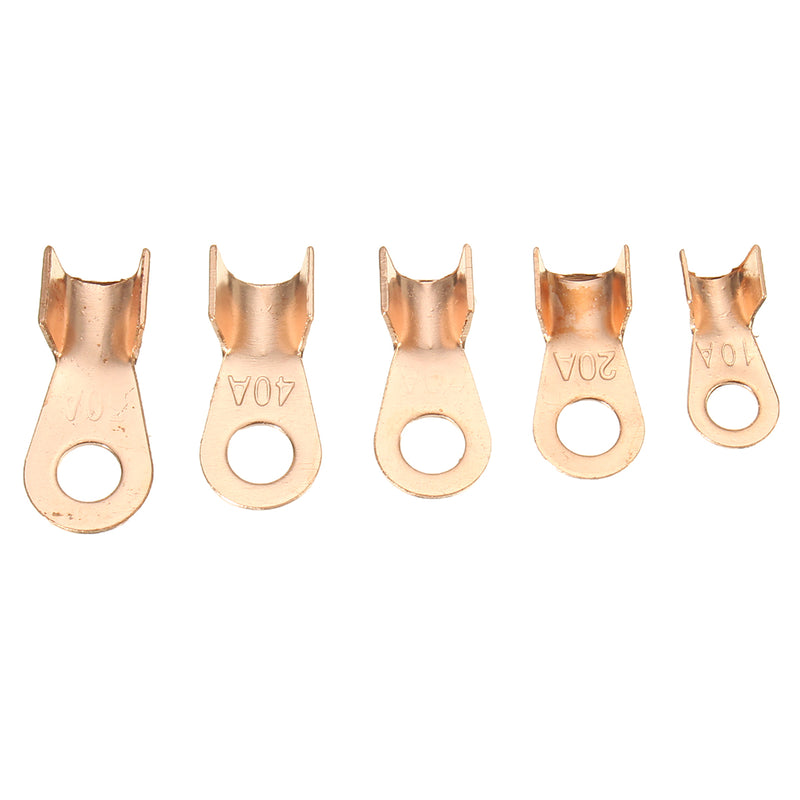 70pcs 10A 20A 30A 40A 50A OT Cable Wire Terminal Connector Copper Lugs