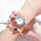DOM G-1279 Crystal Casual Style Ladies Wrist Watch Mesh Steel Band Quartz Watch