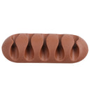 Bakeey 5 Slots Sticky Silicone Desktop Earphone USB Organizer Cable Management Holders
