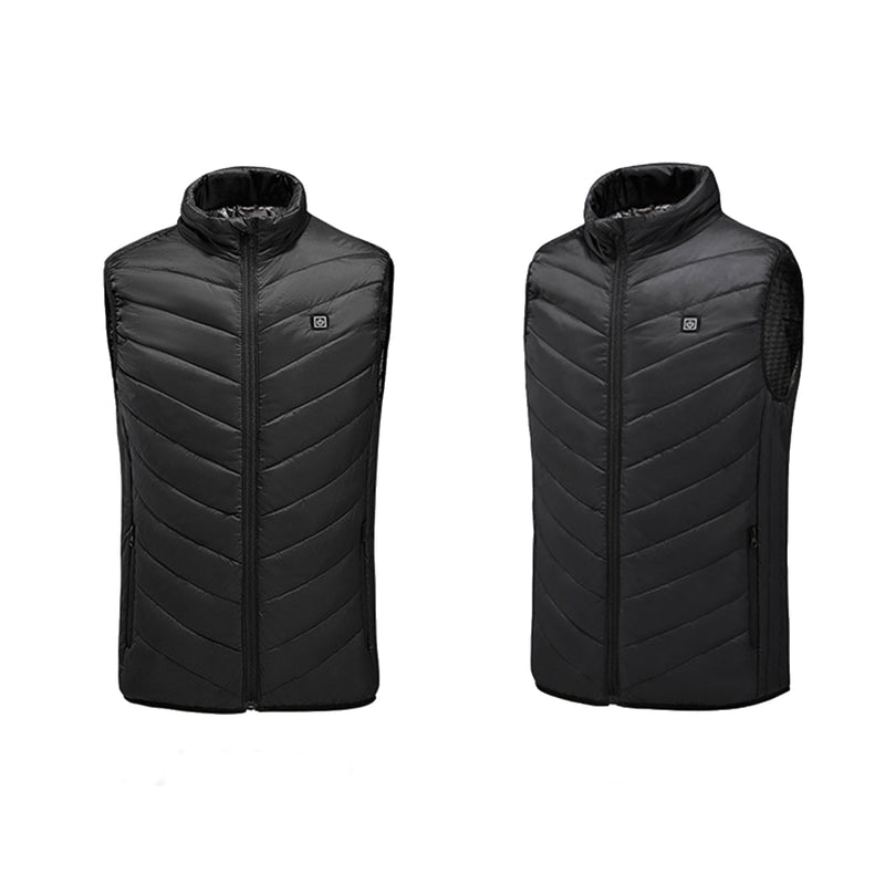 Electric Vest Heated Jacket 9 Heating Area USB Thermal Warm Winter Body Warmer