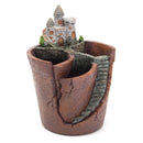 Sky Garden Potted Micro Landscape Meat Plant Pots Castle Resin Decoration
