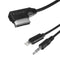 Car Media-in Audio Interface Music AUX Charging Cable Adapter 1M for Benz