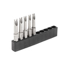 Broppe 5pcs 50mm 1/4 Inch Hex Shank Magnetic U-shaped Screwdriver Bits