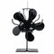 1500RPM 4/5 Blades Stove Fan Silent Fireplace Fire Heat Powered Saving Eco Fan No Electricity & Battery