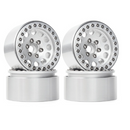 4Pcs Aluminum Alloy 1.9 Beadlock Wheels Rims for 1/10 RC Crawler Axial