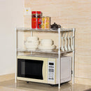 2 Tier Adjustable Steel Wire Shelving Unit Metal Rack Home Kitchen Storage Shelf