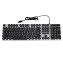 104 Keys Colorful Backlight USB Wired Gaming Keyboard and Gaming Mouse Combo for PC Latop