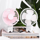 Portable USB Rechargeable Umbrella Hanging Fan Handheld Desktop Mini Folding Fan Air Cooler Cooling Fan For Office Outdoor Travel