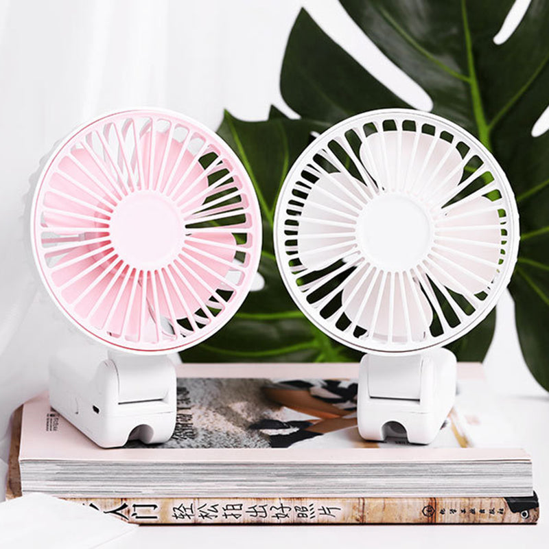 Portable USB Rechargeable Umbrella Hanging Fan Handheld Desktop Mini Folding Fan Air Cooler Cooling Fan For Office Outdoor Travel