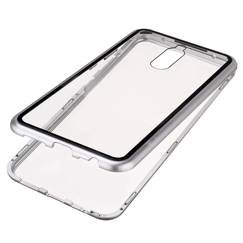 Bakeey Magnetic Adsorption Metal Tempered Glass Flip Protective Case for Xiaomi Redmi 8