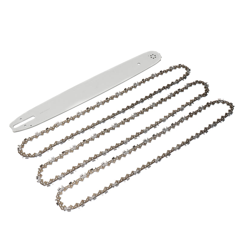 20 Inch Chainsaw Bar with 3pcs Chains Set for HUSQVARNA Chain Saw Replacement