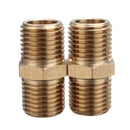 2Pcs 1/4 Brass Air BSP Tapper Hose Tail Airline Fitting male Quick Connector