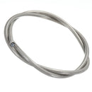 3.28FT Stainless Steel Braided Oil Fuel Coolant Hose Line AN-3 AN3 3.17mm 1/8 Inch