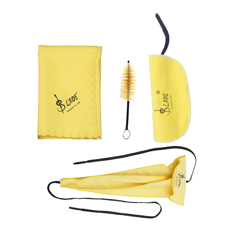 SLADE Alto Saxophone Tenor Tool Sax Kit Cleaning Cloths Mini Brush Set for Woodwind Instruments