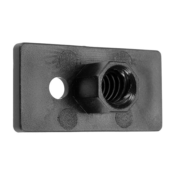 T8 4mm Lead 2mm Pitch T Thread POM Black Plastic Nut Plate For 3D Printer