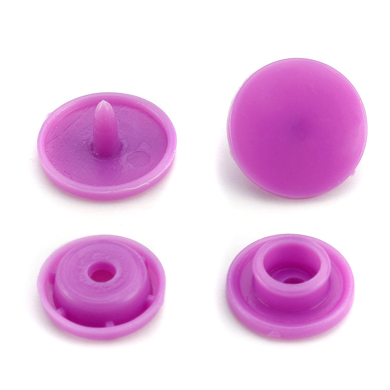 T5 30 Colours Fastener Snap Set Snap Button Colorful Plastic Resin Clothes Buttons