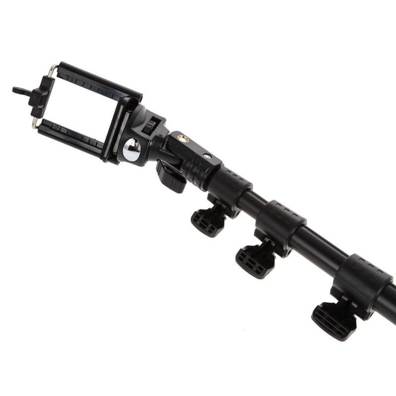YT-1288 Extendable bluetooth Remote Control Mirror Selfie Stick Monopod for Cell Phone Gopro Camera