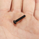 Suleve M3CH1 100Pcs M3 Carbon Steel Button Head Hex Socket Cap Screw Bolt Metric Allen Bolt