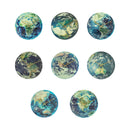 3D Night Glow Luminous Earth Continents Wall Clock Silent Home Wall Decoration