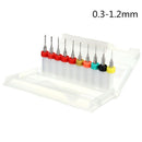 Drillpro Upagrade DB-P1 10pcs Tungsten Steel Hard Alloy PCB CNC Drill Bit For Circuit Boards