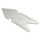 UK 55 / ISO Metric 60 / USA 60 Center Gauge Screw Cutting Thread Pitch Measuring Lathe Tool