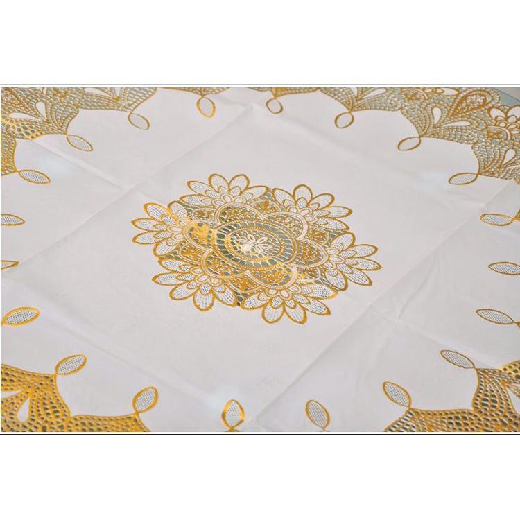 Tablecloth Bronzing Waterproof Circular Mats Pvc Plastic