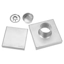 304 Stainless Steel Square Floor Drain Shower Wet Room Home Bathroom Kitchen Strainer