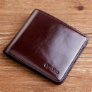 CarrKen Men's Vintage Two Fold Wallet PU Leather Credit ID Cards Holder Coin Purse