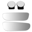 2pcs Slim Car Rear View Blind Spot Mirror 360 Rotating Convex Wide Angle Glass Mirror