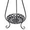 2 Tiers Metal Plant Stand Garden Flower Pot Holder Shelves Multi-use Storage Shelf Bookshelf Home Indoor Outdoor