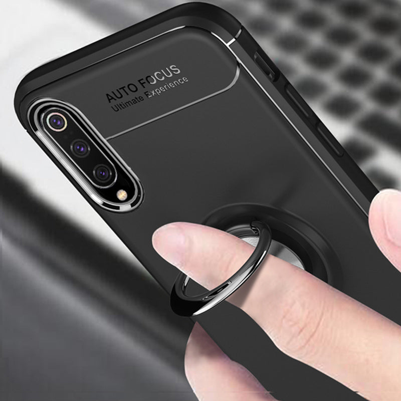 Bakeey 360 Rotating Ring Holder Magnetic Adsorption Shockproof Protective Case for Xiaomi Mi9 SE