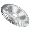 Drillpro 100mm Curve Extreme Shaping Disc Silver Wood Carving Disc Tungsten Carbide Grinder Disc for 100 115 Angle Grinder