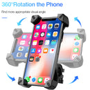 RAXFLY Motorcycle Bike Handlebar Phone Holder 360 Degree Rotation For 4 inch-7 inch Smart Phone Samsung Galaxy S10 Plus iPhone XS Max
