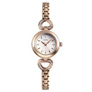 SKMEI 1408 Luxury Crystal Stainless Steel Elegant Fashion Women Wristwatch Quartz Watch