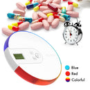 7 Days Electronic Pill Organizer Timer Alarm Clock Reminder Medicine Case Box