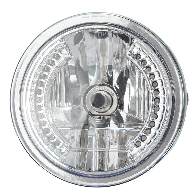 8 Inch Motorcycle Headlight With LED Turn Signal Indicators Bracket