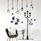 Creative Cartoon Chandelier PVC  Wall Sticker DIY Removable Household Decor Waterproof Wall Stickers