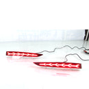2Pcs Car LED Rear Fog Lamps Bumper Lights Reflector For Hyundai Solaris Accent 2017-2019