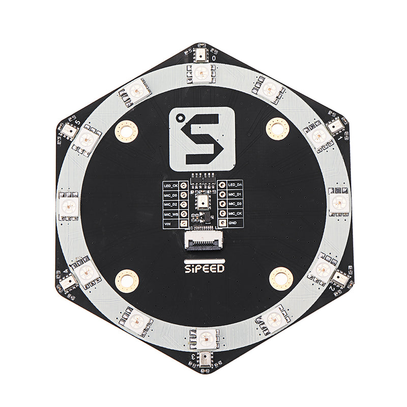 Sipeed R6+1 MEMS Microphone Array Module 7 Silicon Microphone Board For Sipeed Maix-Bit / Maix-GO